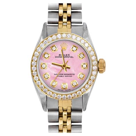 rolex pinky ring watch|rolex pink face diamond bezel.